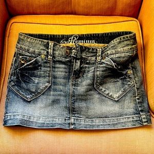Denim Mini Skirt